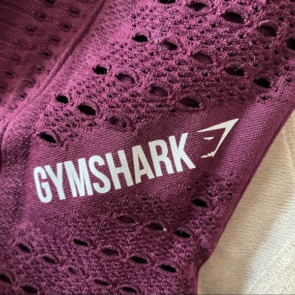 Gymshark Flawless Knit Leggings Ruby Size Small - Picture 4 of 8